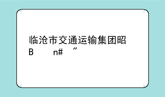 临沧市交通运输集团是否盈利
