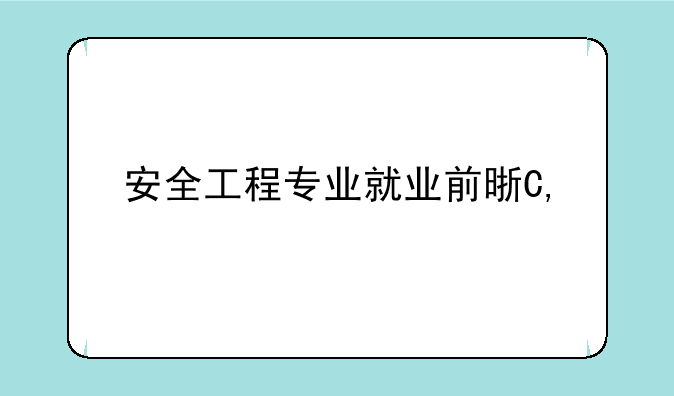 安全工程专业就业前景—什么是安全工程专业就业前景